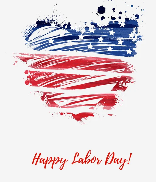 Labor Day üdülés az USA-ban. — Stock Vector