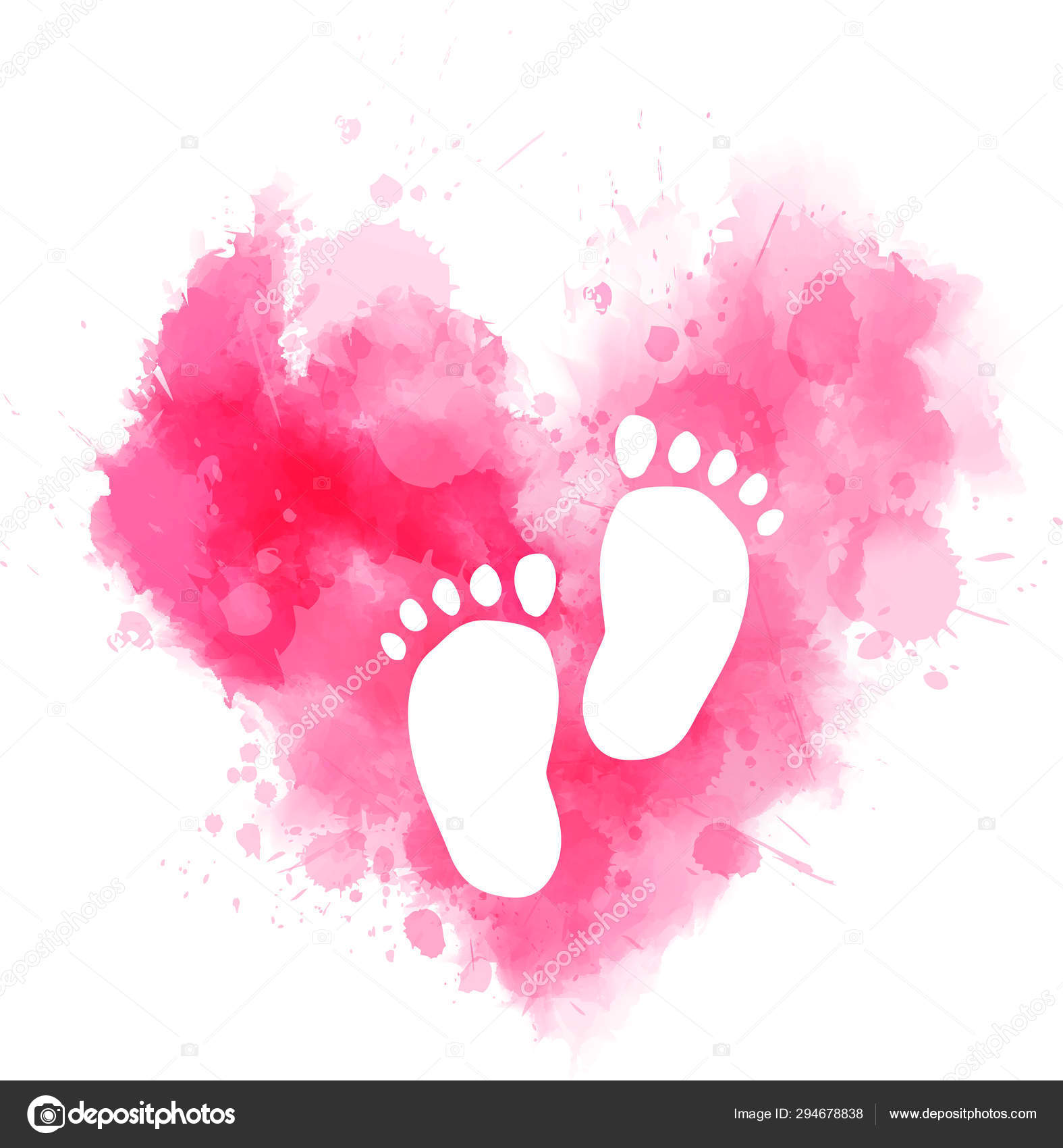 Free Free 154 Baby Footprint Heart Svg SVG PNG EPS DXF File