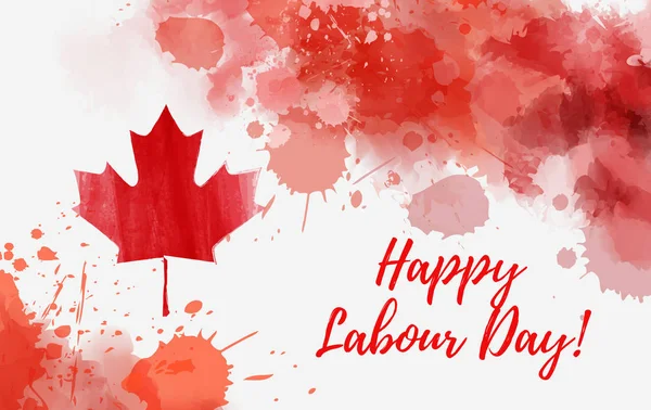 Feliz Día del Trabajo en Canadá — Vector de stock