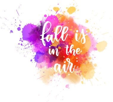 Güz hava kaligrafi yazı olduğunu