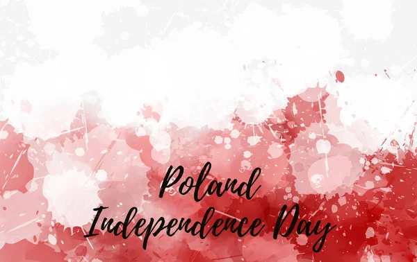 Lengyelország függetlenségi napja absztrakt zászló — Stock Vector