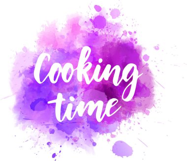 Aşçılık zamanı harf arkaplanı