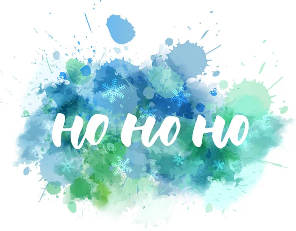 Ho ho ho - Christmas lettering — Stock Vector