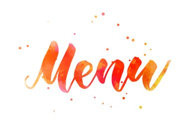 Menü yazı