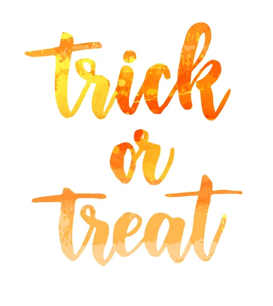 Trick ou traiter lettrage — Image vectorielle