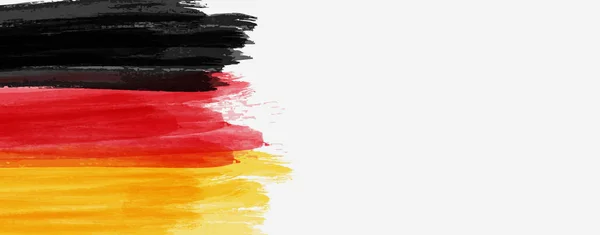Banner mit abstrakter Fahne von Deutschland — Stockvektor