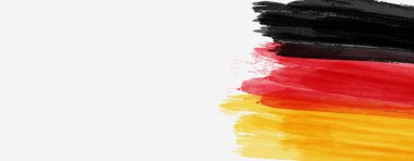 Banner with abstract flag of Germany clipart