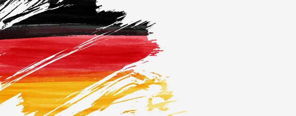 Bandera con bandera abstracta de Alemania — Vector de stock