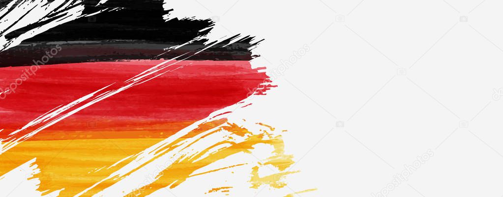 Banner with abstract flag of Germany