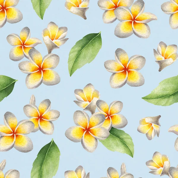 Watercolor Seamless Tropical Pattern — Stock Photo, Image