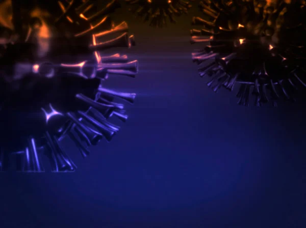 Pneumonia sars virus background with copy space. — Stock Photo, Image