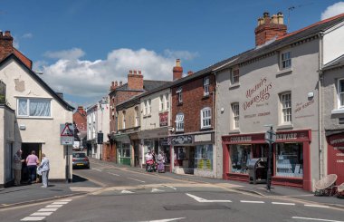 Alışveriş bacak sokakta Oswestry Shropshire'deki/daki oteller