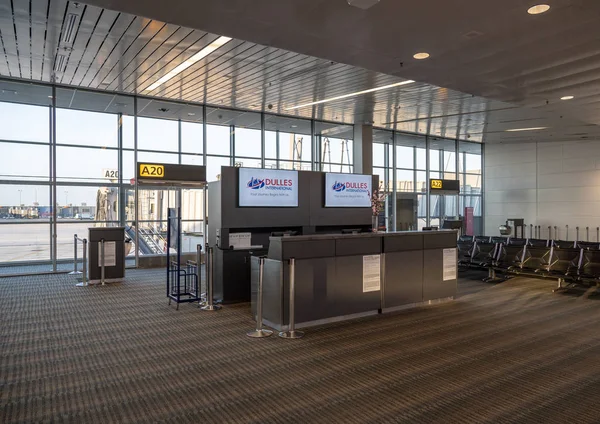 Terminal A dell'aeroporto di Washington Dulles — Foto Stock