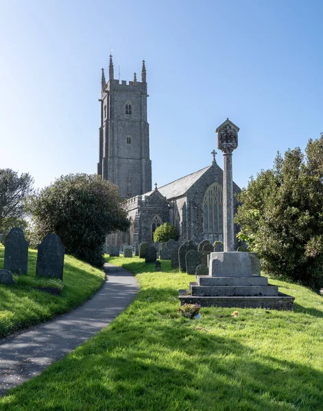 Parish Kilisesi, St Nectan Hartland Stoke yakınındaki — Stok fotoğraf