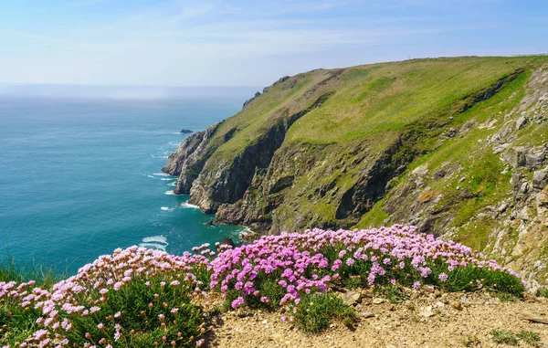 Rivage rocheux de l'île de Lundy au large du Devon — Photo