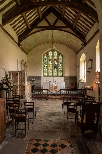 Very plain and simple Church of St Michael and All Angels in Croft — Stock Photo, Image