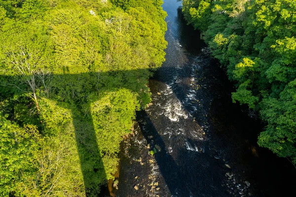 Pontcysyllte Aqueduct poblíž Llangollen ve Walesu na jaře — Stock fotografie