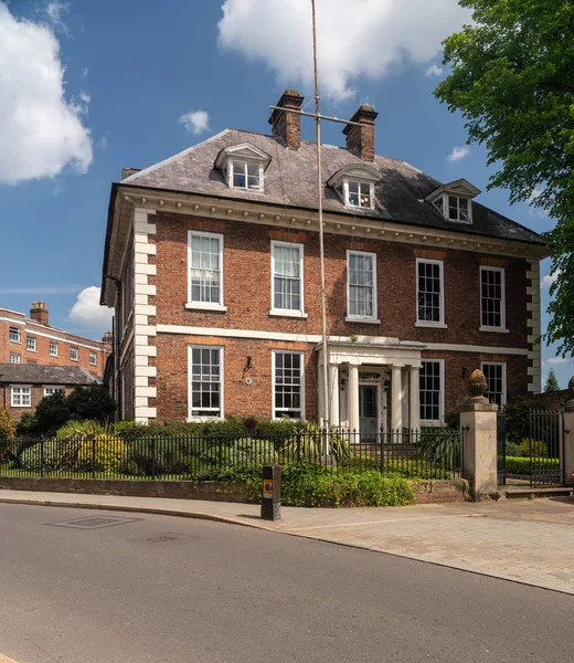 Pěkně georgiánský dům nebo byt domy v Shrewsbury — Stock fotografie