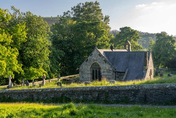 Llantysilio Parish Church near Horseshoe falls — Stock Photo, Image