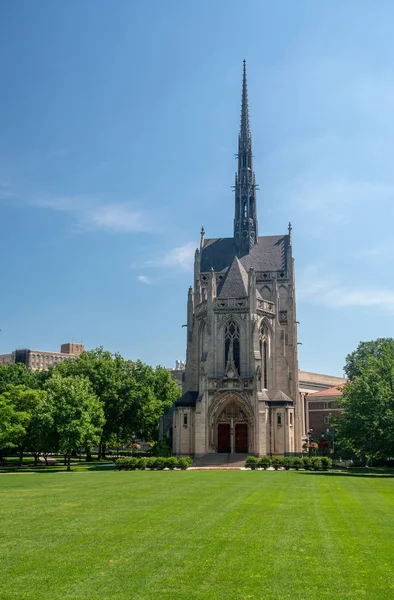 Edifício da capela Heinz na Universidade de Pittsburgh — Fotografia de Stock