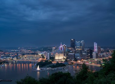 Cityscape Pittsburgh bağımsızlık günü