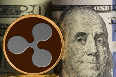 Banka önünde tek dalgalanma para bizden para birimi rulo