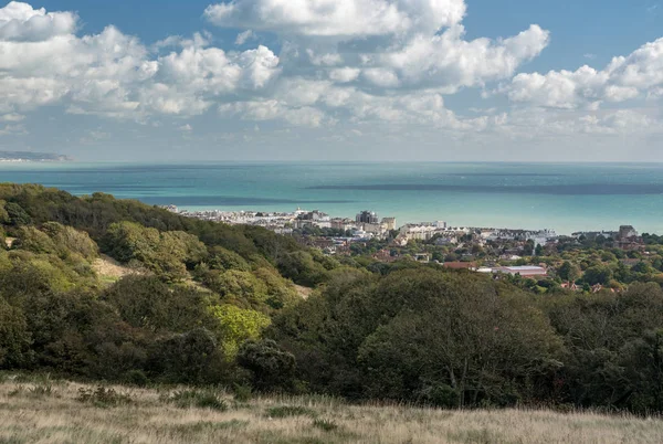 Panorama van het resort van Eastbourne in Sussex — Stockfoto