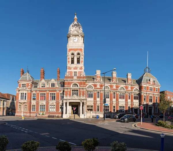 Municipio di Eastbourne e Torre dell'Orologio — Foto Stock