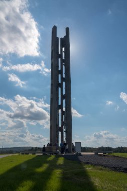 93 sefer sayılı uçak Pennsylvania'daki Shanksville için 11 Eylül 2001 memorial site