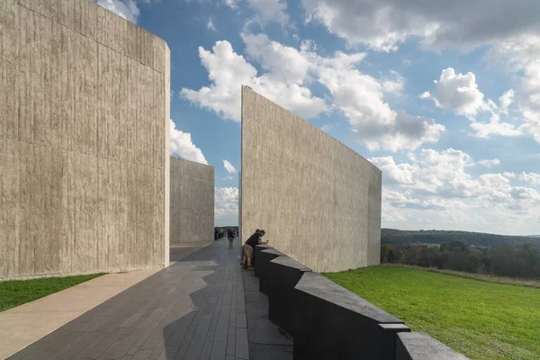 93 sefer sayılı uçak Pennsylvania'daki Shanksville için 11 Eylül 2001 memorial site — Stok fotoğraf