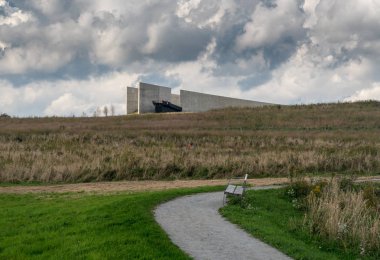93 sefer sayılı uçak Pennsylvania'daki Shanksville için 11 Eylül 2001 memorial site