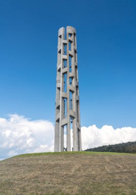 93 sefer sayılı uçak Pennsylvania'daki Shanksville için 11 Eylül 2001 memorial site