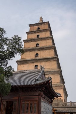 Dev vahşi Kaz Pagodası tapınakta katmanları