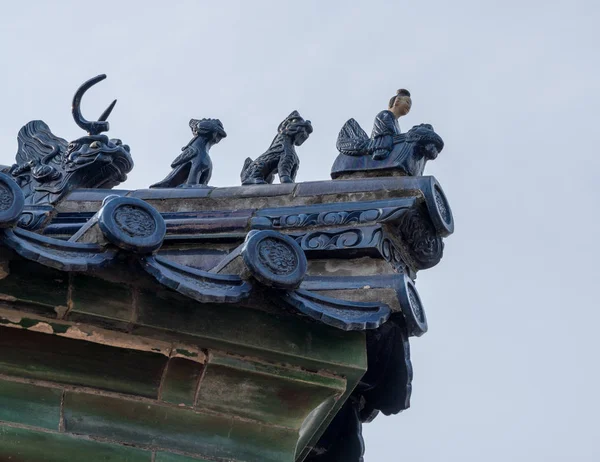 Detail of tiles on Temple of Heaven in Beijing China — Stock Photo, Image