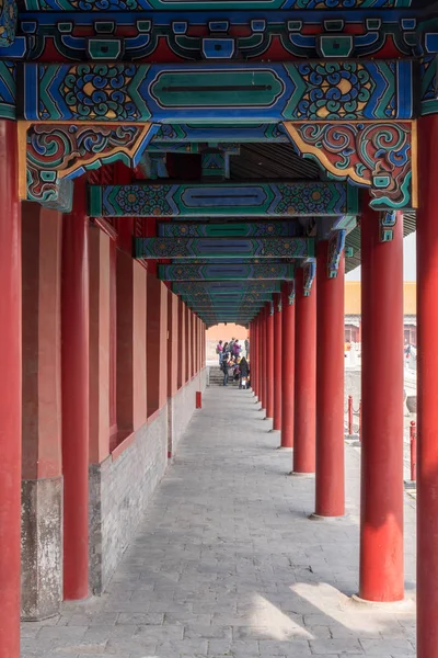 Detalles de techos y tallas en Ciudad Prohibida en Beijing —  Fotos de Stock