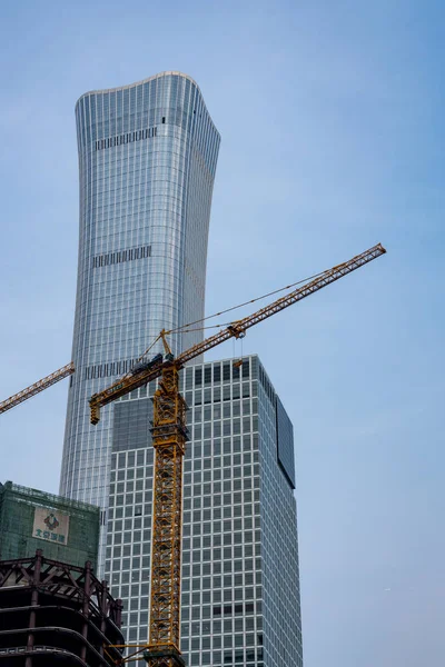CITIC Hq κτήριο στην επιχειρηματική περιοχή της πόλης στο Πεκίνο — Φωτογραφία Αρχείου