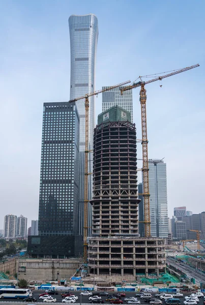 Citic hq Gebäude in der Stadt Geschäftsviertel in Peking — Stockfoto