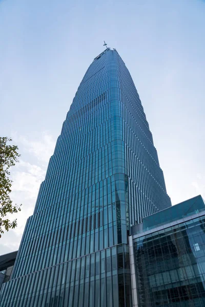 Κίνα World Trade Center στην επιχειρηματική συνοικία της πόλης στο Πεκίνο — Φωτογραφία Αρχείου