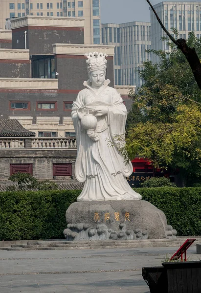 Tianjin China October 2018 Ancient Chinese Goddess Cultural Street Tianjin — Stock Photo, Image