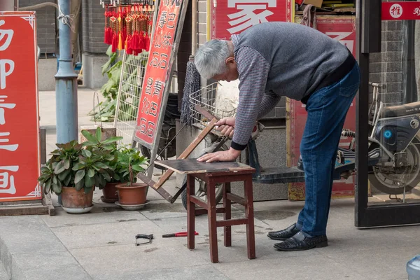 Ancient Cultural Street or Guwenhua Jie is shopping street in Tianjin — Stock Photo, Image