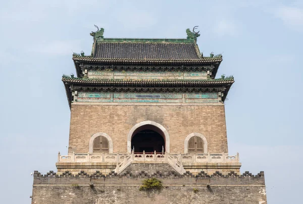 Detail of the Bell tower in Beijing, China — Stock Photo, Image