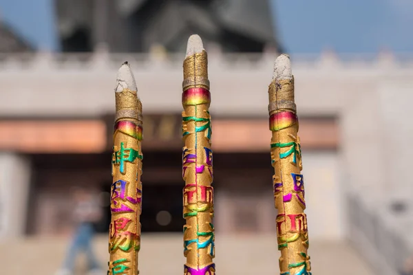 Incense burner at temple at Laoshan near Qingdao — Stock Photo, Image