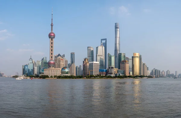 Panorama de alta resolución del horizonte de Shanghai —  Fotos de Stock
