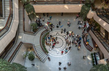 Shanghai Müzesi Çin sanatı bina iç