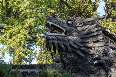 Ayrıntı Yuyuan veya Şanghay'Yu Bahçe ejderha