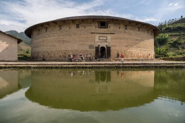 Tulou dairesel topluluklar Huaan Unesco Dünya Mirası sit alanı