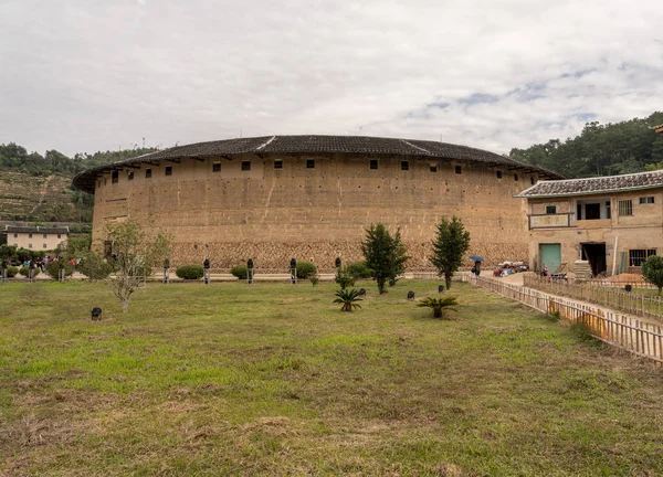 Tulou circulaire gemeenschappen op Huaan Unesco World Heritage site — Stockfoto