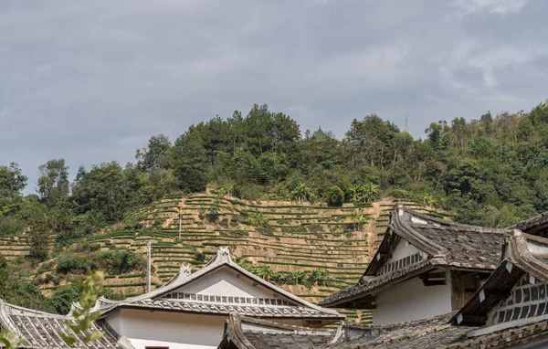 Tulou 원형 지역 사회 Huaan 유네스코 세계 유산 사이트에서 — 스톡 사진