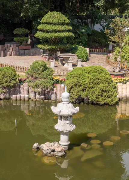 Decoratieve tuin op eiland van Gulangyu in de buurt van Xiamen China — Stockfoto