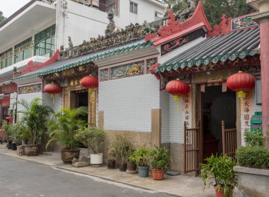 Yeung Hau Tapınağı Tai O balıkçı köyü